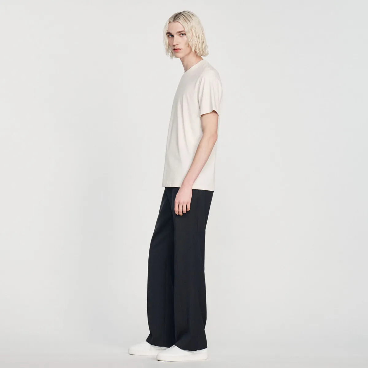 Online Sandro Embroidered T-Shirt Men T-Shirts & Polos