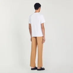 Store Sandro Embroidery T-Shirt Men T-Shirts & Polos