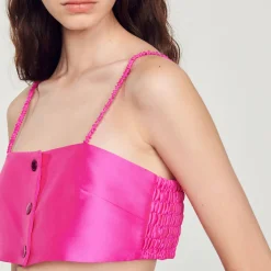 Shop Satin Bra Top Women Tops & Shirts