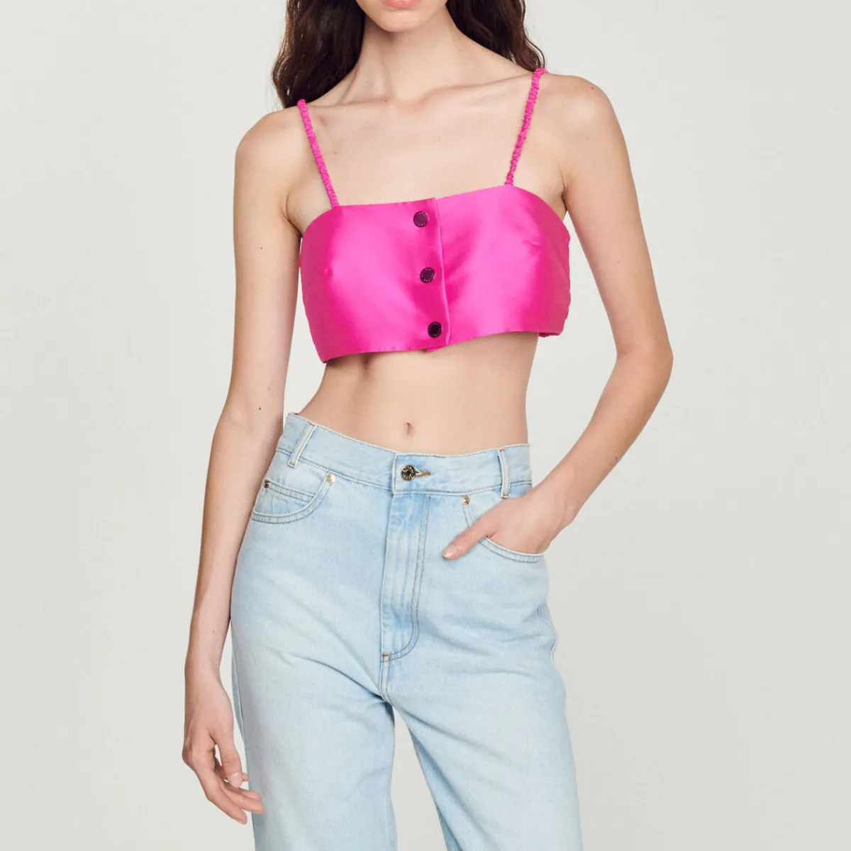 Shop Satin Bra Top Women Tops & Shirts