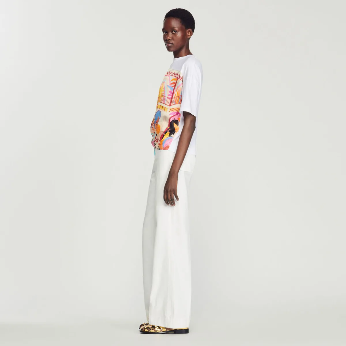 Best Sale Scarf T-Shirt Women Tops & Shirts