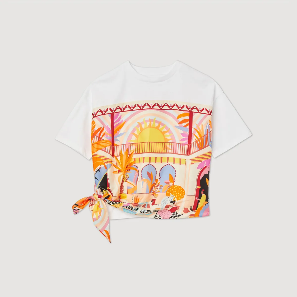 Best Sale Scarf T-Shirt Women Tops & Shirts
