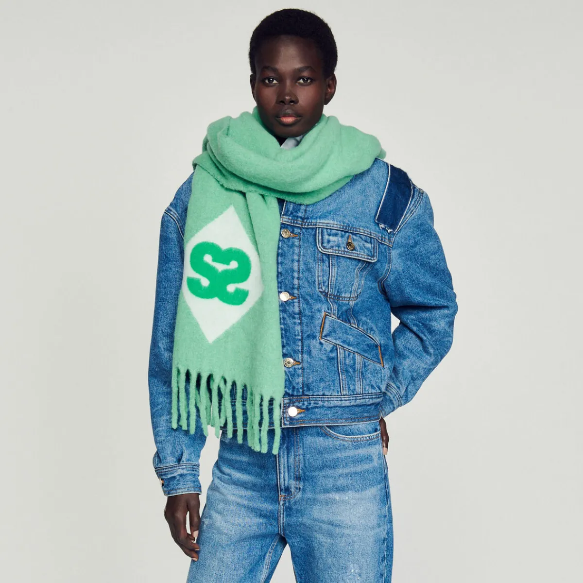 Discount Scarf With Double S Pattern Women Scarves
