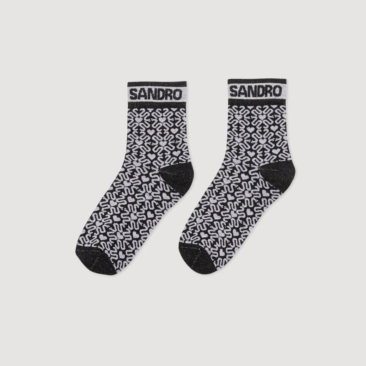 Hot Shiny Double S Socks Women Socks