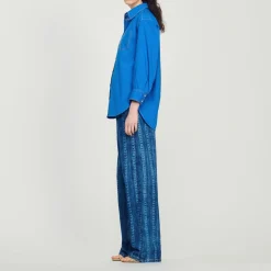 Store Shirt With Topstitched Details Women Tops & Shirts