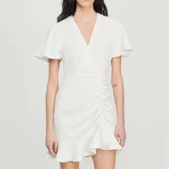 Shop Short Crossover Dress Women Dresses