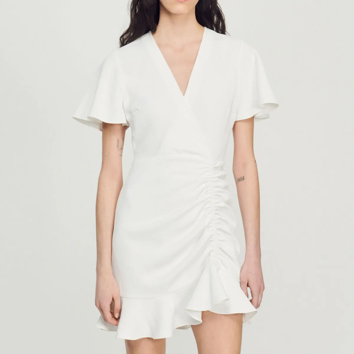 Shop Short Crossover Dress Women Dresses