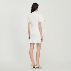 Shop Short Crossover Dress Women Dresses