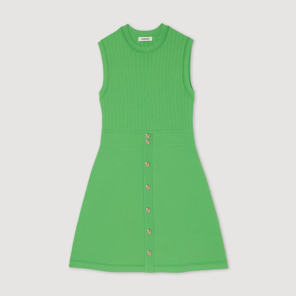 Sale Short Dress With Buttons Women Dresses