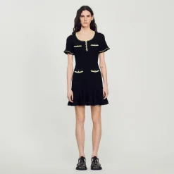 Sale Short Dress With Buttons Women Dresses