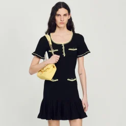Sale Short Dress With Buttons Women Dresses