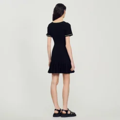 Sale Short Dress With Buttons Women Dresses