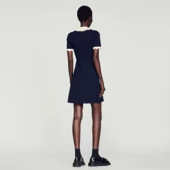 Discount Short Dress With Collar Women Dresses
