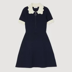 Discount Short Dress With Collar Women Dresses