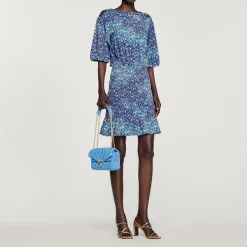 Sale Short Dress With Floral Print Women Dresses