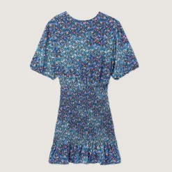 Sale Short Dress With Floral Print Women Dresses