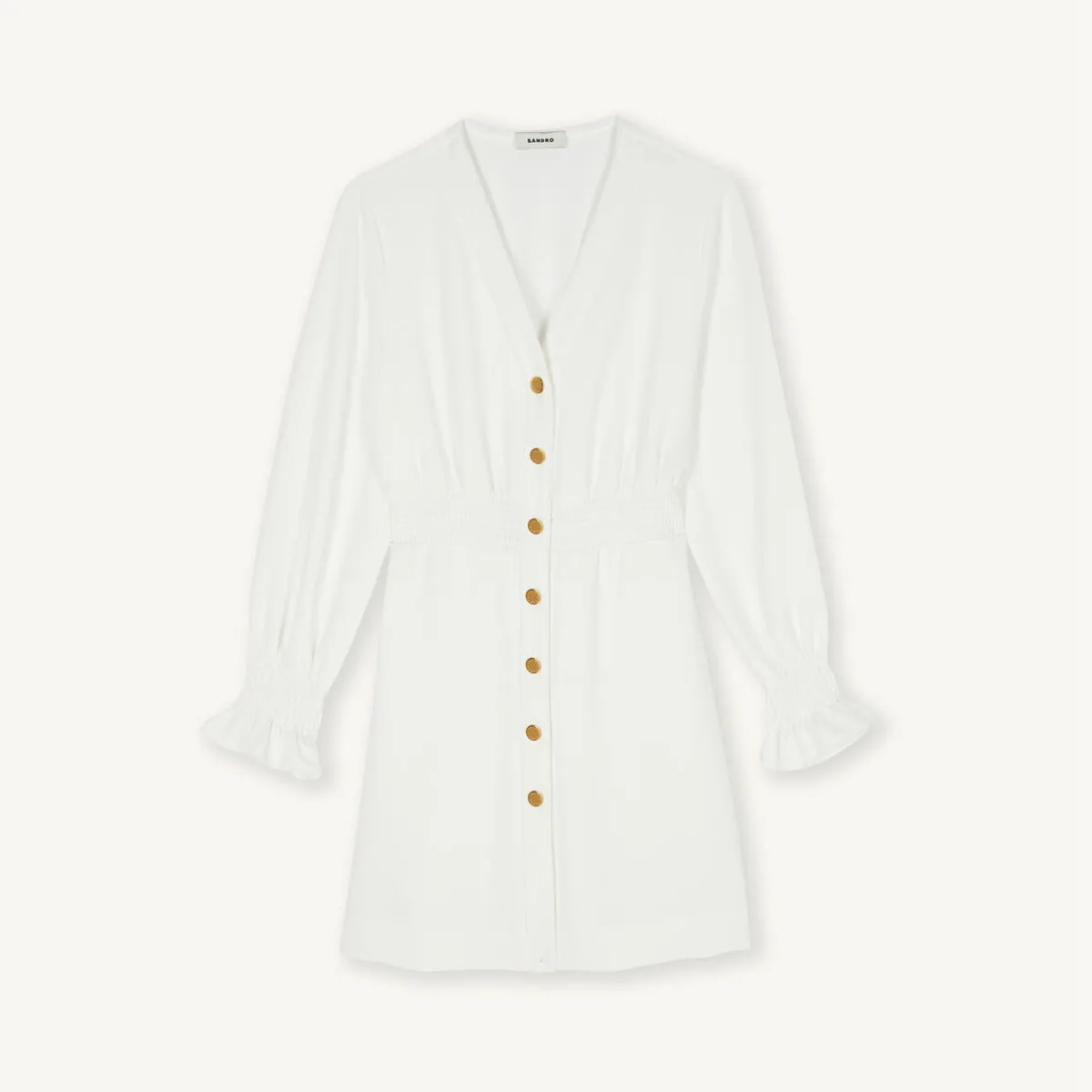 Store Short Dress With Press Studs Women Dresses