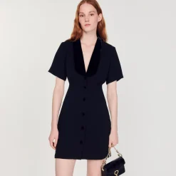 Best Sale Short Dress With Shawl Neck Women Dresses