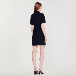 Best Sale Short Dress With Shawl Neck Women Dresses