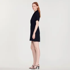 Best Sale Short Dress With Shawl Neck Women Dresses