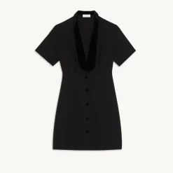 Best Sale Short Dress With Shawl Neck Women Dresses
