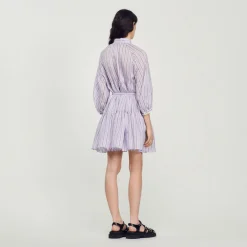 New Short Dress With Stripes Women Dresses