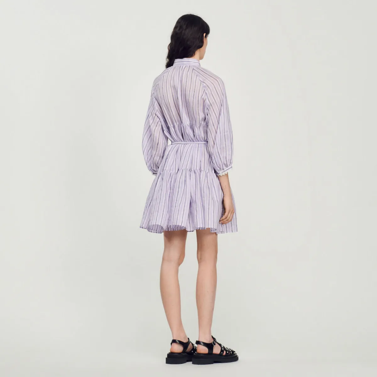 New Short Dress With Stripes Women Dresses