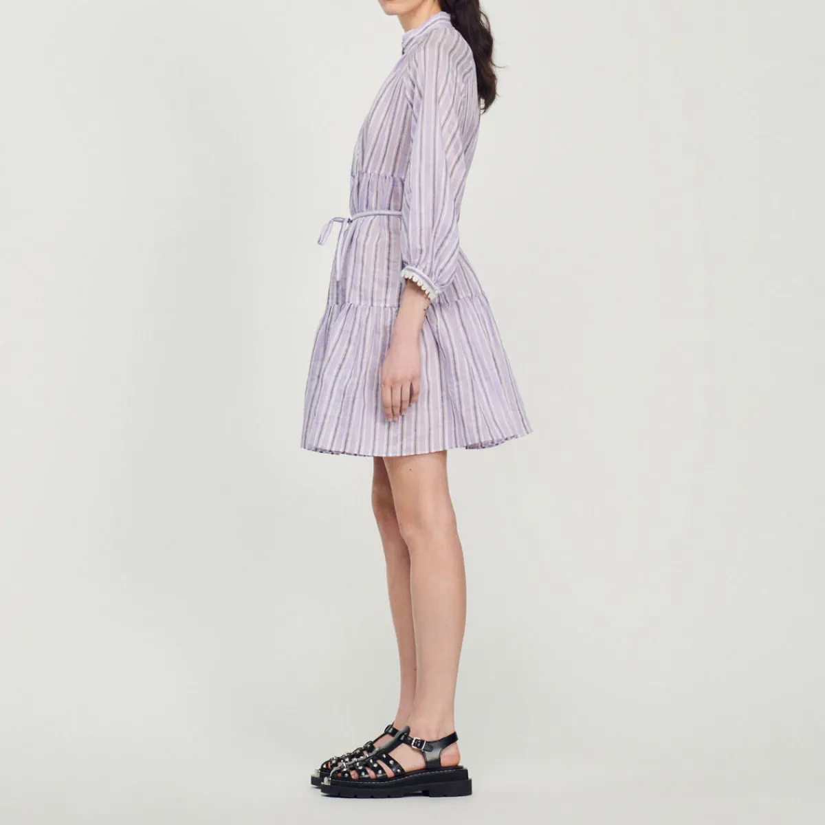 New Short Dress With Stripes Women Dresses