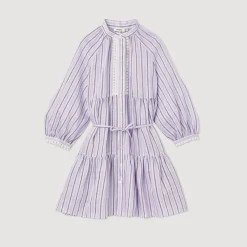 New Short Dress With Stripes Women Dresses