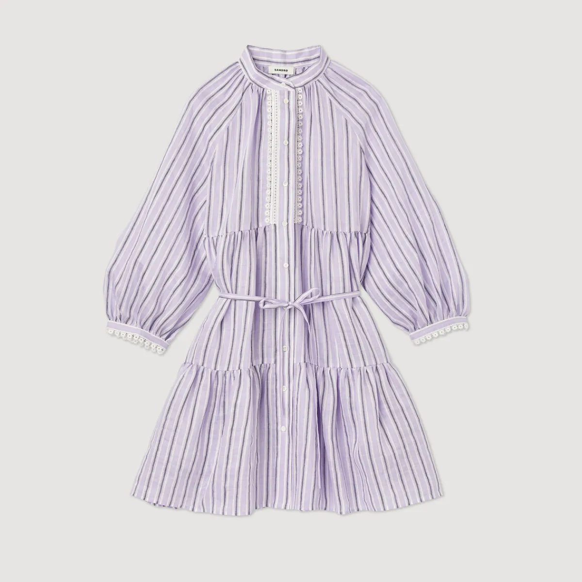 New Short Dress With Stripes Women Dresses