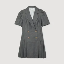 Store Short Dress With Tailored Collar Women Dresses