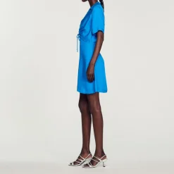 Sale Short Dress With Ties Women Dresses