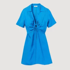 Sale Short Dress With Ties Women Dresses