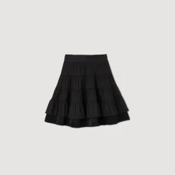 Cheap Short Dual-Material Skirt Women Skirts