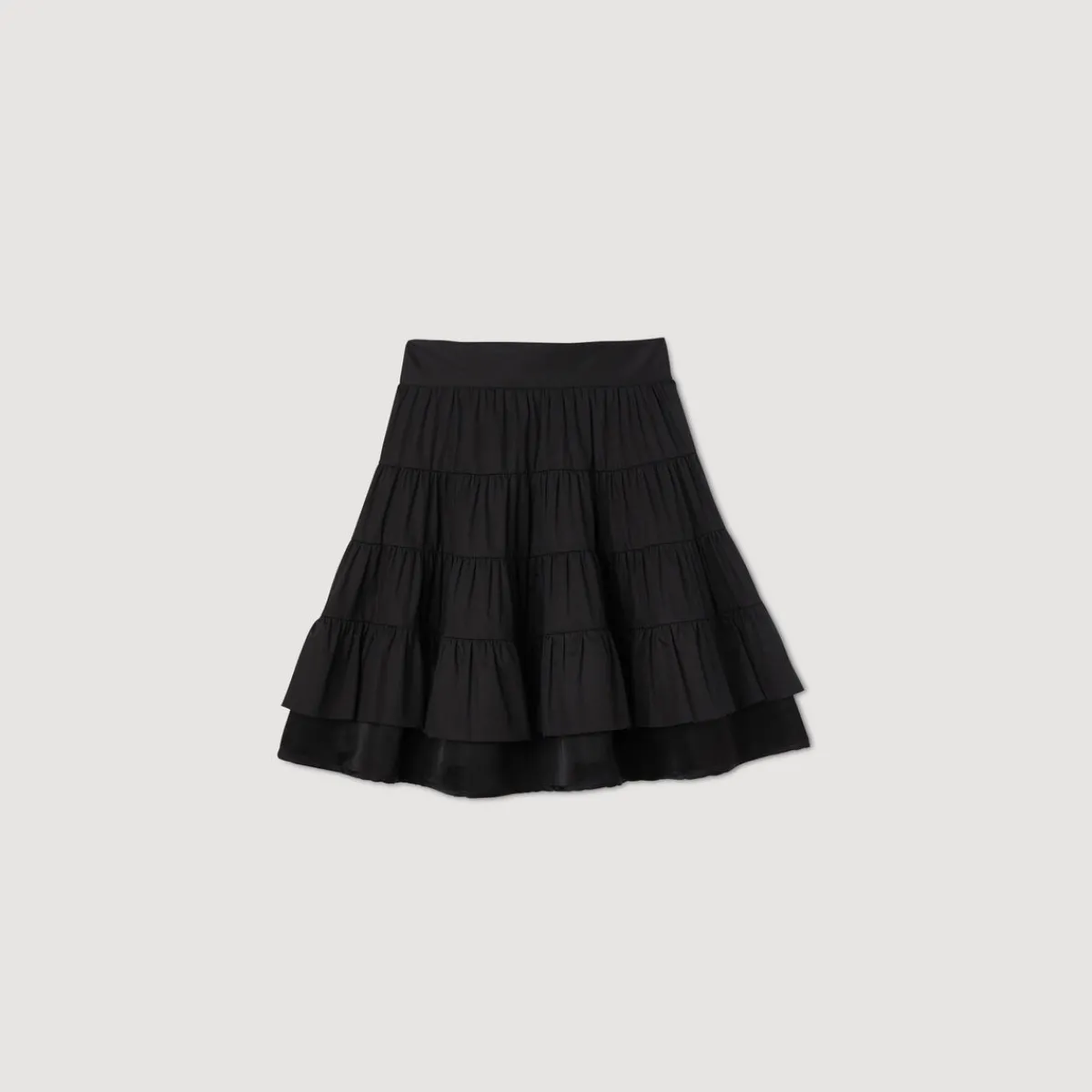 Cheap Short Dual-Material Skirt Women Skirts