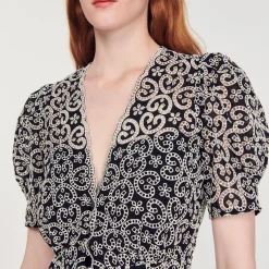 Clearance Short Guipure Dress Women Dresses