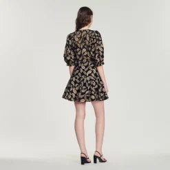 Best Short Guipure Dress With Paisley Print Women Dresses