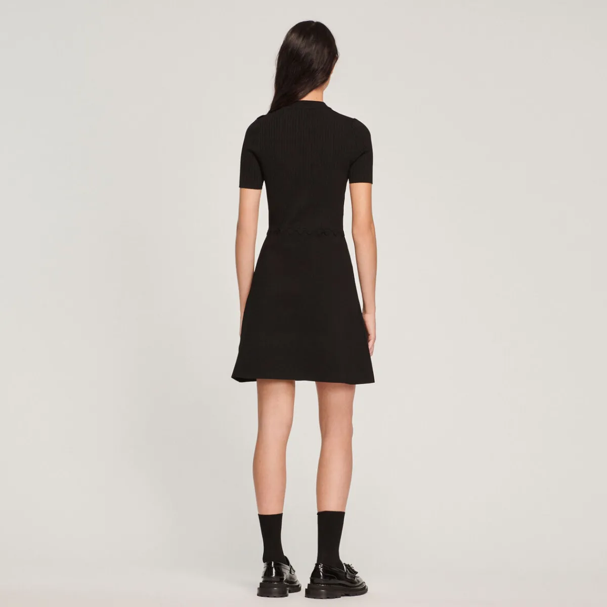 Shop Short Knitted Dress Women Dresses