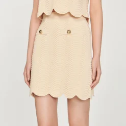 Hot Short Knitted Skirt Women Matching Sets