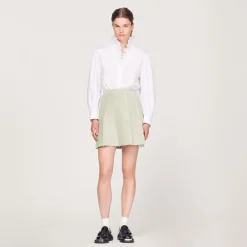 Fashion Short Knitted Skirt Women Matching Sets