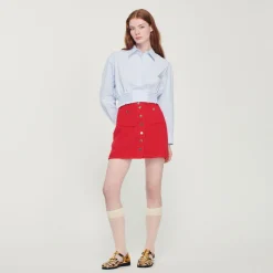 Cheap Short Knitted Skirt Women Matching Sets