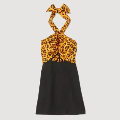 Hot Short Leopard Dress Women Dresses