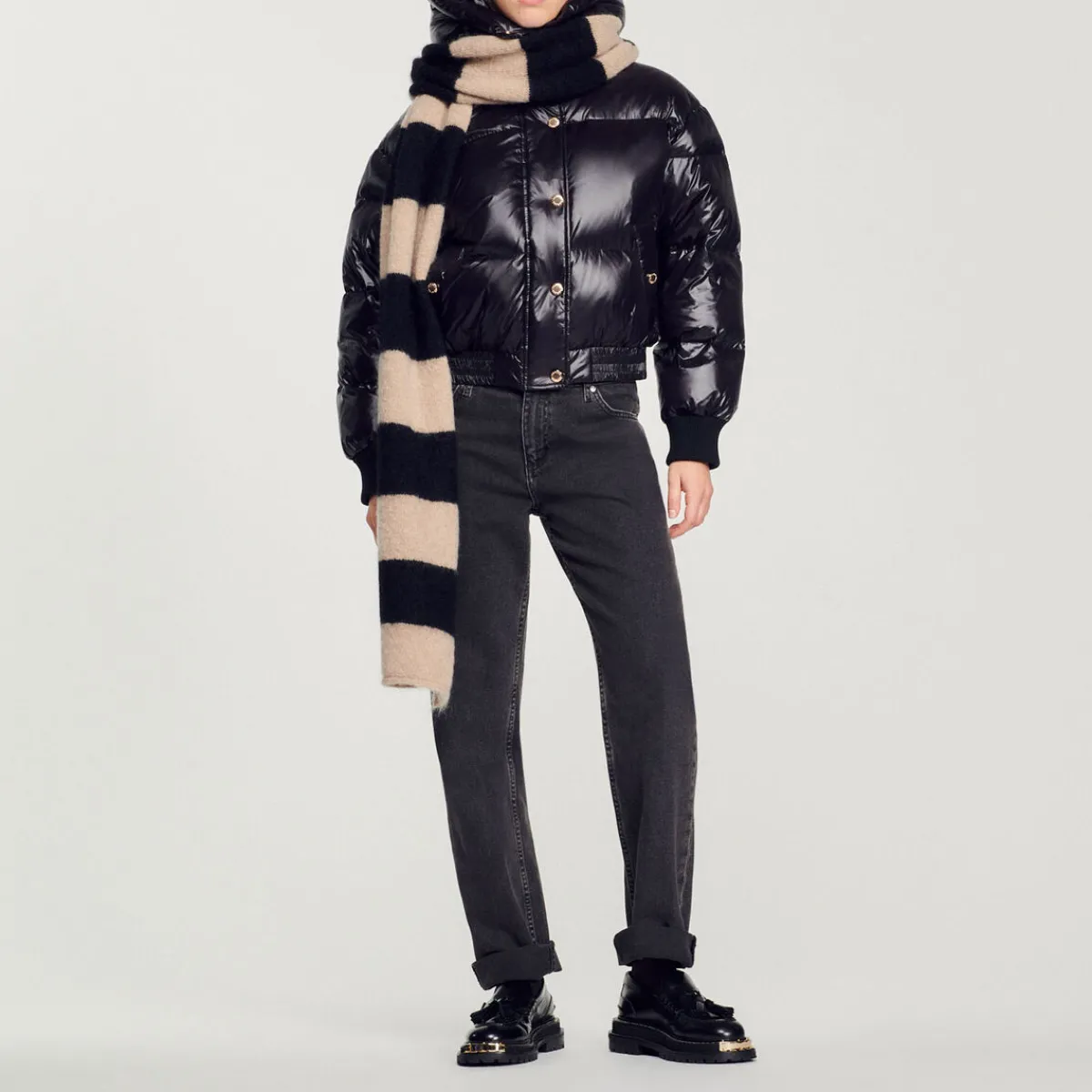 Clearance Short Padded Jacket With Hood Women Coats