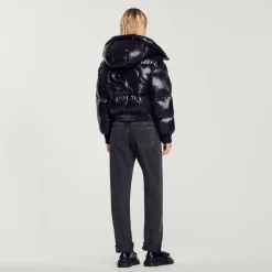 Clearance Short Padded Jacket With Hood Women Coats