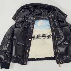 Clearance Short Padded Jacket With Hood Women Coats