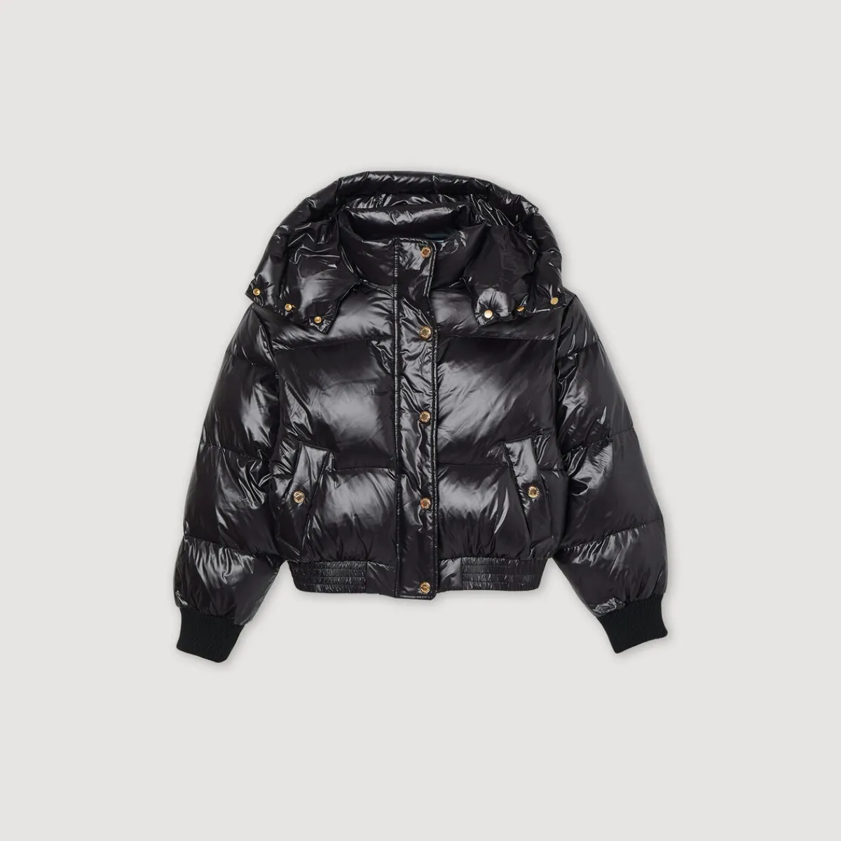 Clearance Short Padded Jacket With Hood Women Coats
