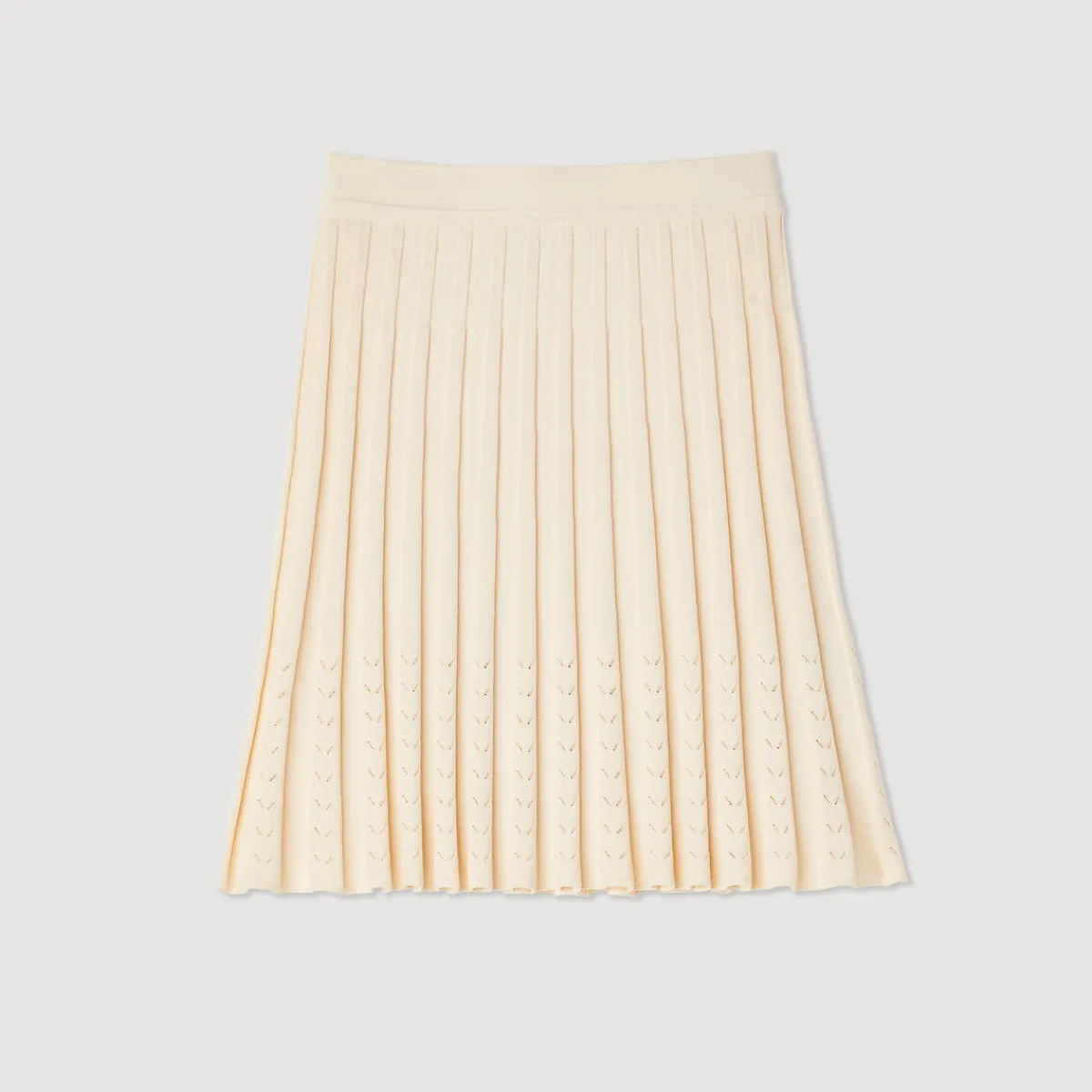 Shop Short Pleated Knit Skirt Women Matching Sets