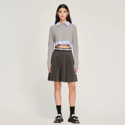 Cheap Short Pleated Skirt Women Skirts