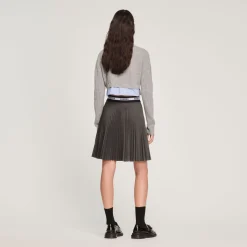 Cheap Short Pleated Skirt Women Skirts