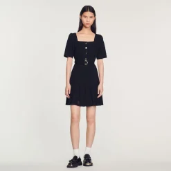 Sale Short Tweed Dress Women Dresses